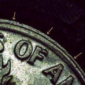 1999 P Dime error collar clash - Picture 1 of 9