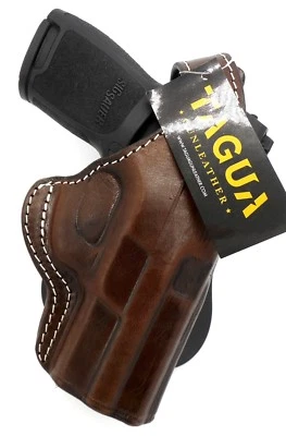 Funda para mano derecha de cuero marrón para romper el pulgar Roto PADDLE para SIG P220 con riel Foto 1 de 4