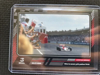 2023 TOPPS STORY OF AYRTON SENNA Win Secures 50th Podium Only 674 Made - Image 1 of 3