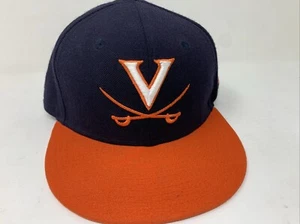 University of Virginia New Era 59Fifty Hat Fitted Size 7 1/8 Omaha 2011 80% Wool - Picture 1 of 10