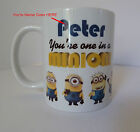 Personalised Minion Mug Despicable Me Birthday Christmas Gift Present Tea Cup
