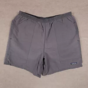 Patagonia Baggies Lungo Uomo Grande Sbiadito Nero Cucitura Interno Foderato Rete Outdoor Casual - Foto 1 di 17