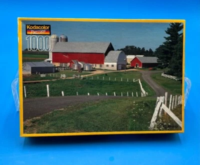 Rompecabezas Kodacolor 1000 piezas granja lechera Baraboo, WI Foto 1 de 3