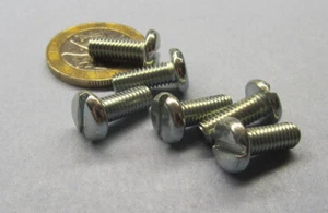 Zinc Plated Steel Pan Slotted Machine Screw 10-32 x 1/2" Length, 200 pcs - Picture 1 of 12