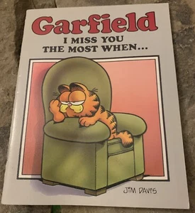 Garfield Vintage Card Book. I Miss You The Most When…Okay Condition - Picture 1 of 5
