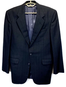 Hickey Freeman for Nordstrom Black Striped Sport Jacket Blazer 38 R - Picture 1 of 10