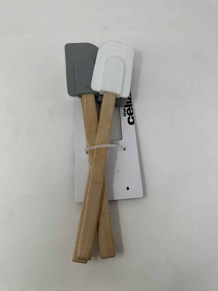 Juego de 4 espátulas de silicona The Cellar blancas y grises Foto 1 de 4