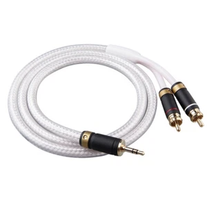 MPS RCA Cable HiFi Stereo 2RCA to 3.5mm Audio Cable AUX RCA Jack 3.5 Y Splitter - Picture 1 of 7