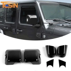 Espejo retrovisor lateral y cubierta base embellecedor para Jeep Wrangler JL JT 2018-25 con luz - Imagen 1 de 6