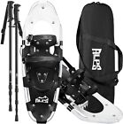 ALPS Snowshoes Unisex Youth 21/25/27/30 Inch Pair Antishock With Poles Kit & Bag