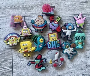 Set Of 15 SpongeBob SquarePants Charms compatible with crocs - Picture 1 of 1