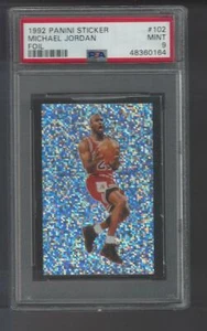 1992-93 PANINI FOIL STICKER #102 MICHAEL JORDAN PSA 9 MINT - Picture 1 of 1