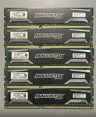 Crucial BLS8G3D1609DS1S00.16FED 32gb (8gb x 4) ddr3 1600mhz pc3-12800 - Image 1 of 2