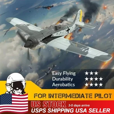 Avión RC Volantex FW190 EE. UU. 2,4 G 6 ejes 4 canales EPP 400 mm envergadura fija RC combate Foto 1 de 4