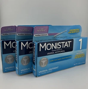 3-Pack Monistat 1 Day Yeast Infection Treatment Vaginal Antifungal  Exp 11/25 - Picture 1 of 3