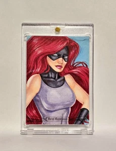 2016 Marvel Masterpieces 1/1 Sketch MEDUSA by Rhiannon Owens After Joe Jusko - Picture 1 of 2