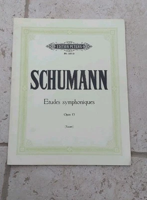 SCHUMANN Edition Peters Etudes Symphoniques Op 13 Piano Sheet Music Nr 2313 - Image 1 of 3