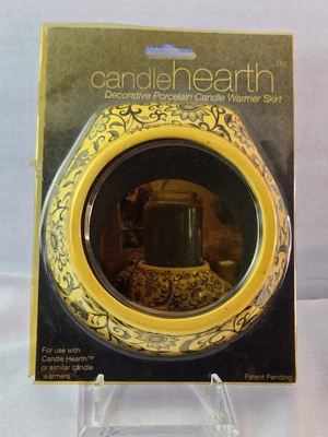 Falda calentadora de velas de porcelana azul decorativa Candle Hearth Foto 1 de 4