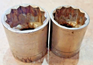 2 uds. Dayton Enchufes Regulares 1-1/4" y 1-1/8" 12 puntos 1/2" unidad, Hecho en EE. UU. - Imagen 1 de 10