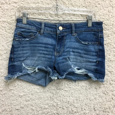 Pantalones Cortos BKE Hebilla 26 Mujer Azul Denim Stella Corte Envejecido Informal Jeans Foto 1 de 4