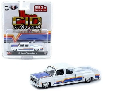 M2 1:64 1975 Chevrolet Cheyenne Super 30 Dually White C10s In The Park MJS08-P2 - Image 1 of 4