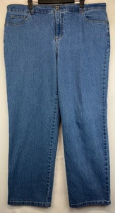 Basic Editions Jeans - Womens Size 18 Short - Blue - Classic Fit (4085) - Picture 1 of 18