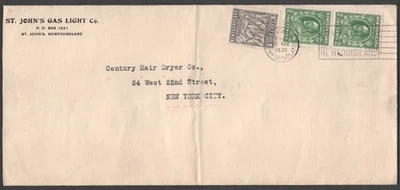 1936 NewFoundland Commercial Cover to New York City - Image 1 of 2