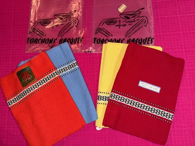 4 torchons anciens mais neufs Basques  77 cm x 55 cm, réf T223 - Photo 1/4