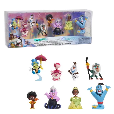 Disney 100 Celebration Figure Pack 100 Years of Magical Moments Olaf Genie Tiana - Image 1 of 4