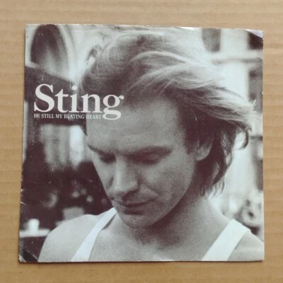 STING Be Still My Beating Heart NO RECORD!! PICTURE SLEEVE ONLY!!! 7" 45 Foto 1 de 3