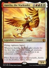 WOTC MtG Guilds of Ravnica: Guild Kits Aurelia, the Warleader (MR) (Foil) NM