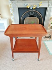 REMPLOY Retro Vintage Mid Century Teak Drinks Tea Cocktail Trolley Cart