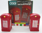 Vintage OGGI boxed Salt and Pepper Shakers London Phone Booth