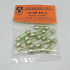 10X Original Fuse, Glass Fuse,10 Amp, 25 X 6,5Mm, New From Old Stock