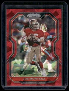 2020 Panini Prizm #290 Joe Montana Prizm Red Ice - Picture 1 of 2