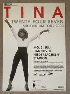 TINA TURNER MILLENIUM TOUR GERMAN PROMOTIONAL POSTER 2000 SIZE 33"x23" - Picture 1 of 1