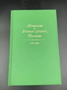 GENEALOGY Marriages of Stewart County Tennessee 1838 1866 WHITLEY - Imagen 1 de 8