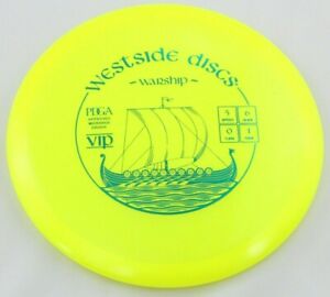 NEW VIP Warship 175g Yellow Mid-Range Westside Disc Golf at Celestial