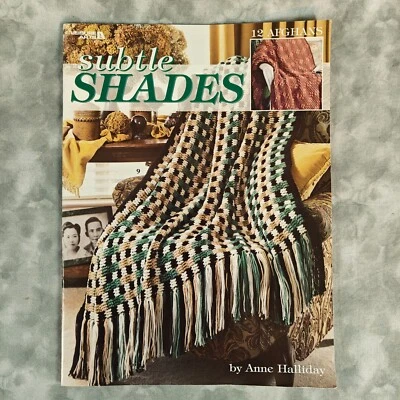 Subtle Shades Crochet Afghan Book 📚 2006 by Anne Halliday - Image 1 of 4