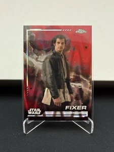 2024 Topps Chrome Star Wars Red Blaster RayWave Refractor #35 FIXER - Imagen 1 de 2