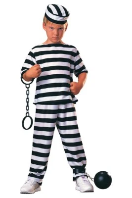 Boys Convict Prisoner Costume - Image 1 of 2