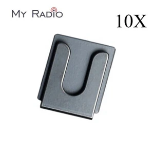 10x Uniwersalny uchwyt Klips mikrofonu do Motorola Kenwood YEASU Icom HYT Wieszak - Zdjęcie 1 z 9