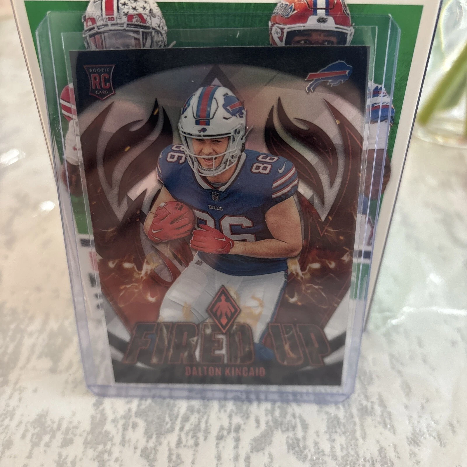 2023 Panini Phoenix - Fired Up Silver Seismic #FU-20 Dalton Kincaid (RC)