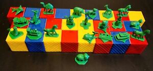 Vintage Tupperware Busy Blocks Alphabet Missing One Block And Five Toys
