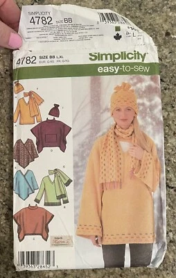 Simplicity Knit Bolero Swing Jacket Sewing Pattern Women’s 4782 BB Size L XL - Image 1 of 3
