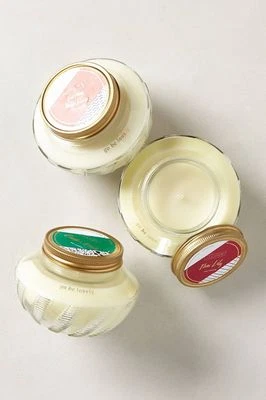 Anthropologie Candle ILLUME Go Be Lovely Glass Jar Lid THAI LILY Glass 40 hr NIB - Image 1 of 2