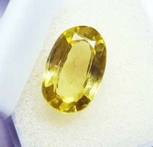 Natural Peridot Oval Shape 6.65 Ct Certified Loose Gemstone With Free Gift - Picture 1 of 6