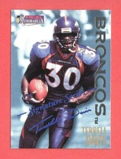 1997 PRO LINE II MEMORABILIA Terrell Davis SP SIGNATURE SERIES CARD #MEM14 HOFer