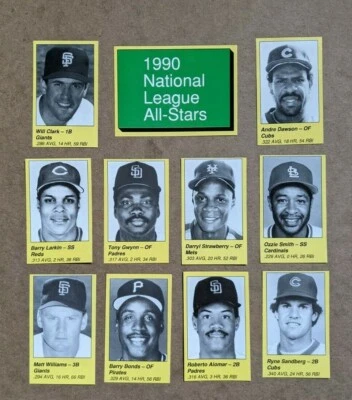1989 1990 1991 MLB All-Star Game Program Player Cuts - Вы выбираете игрока - Изображение 1 из 4
