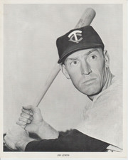 1961 Manny's Baseball Land Jim Lemon 8X10 B&W Picture-Twins-FREE USA SHIP